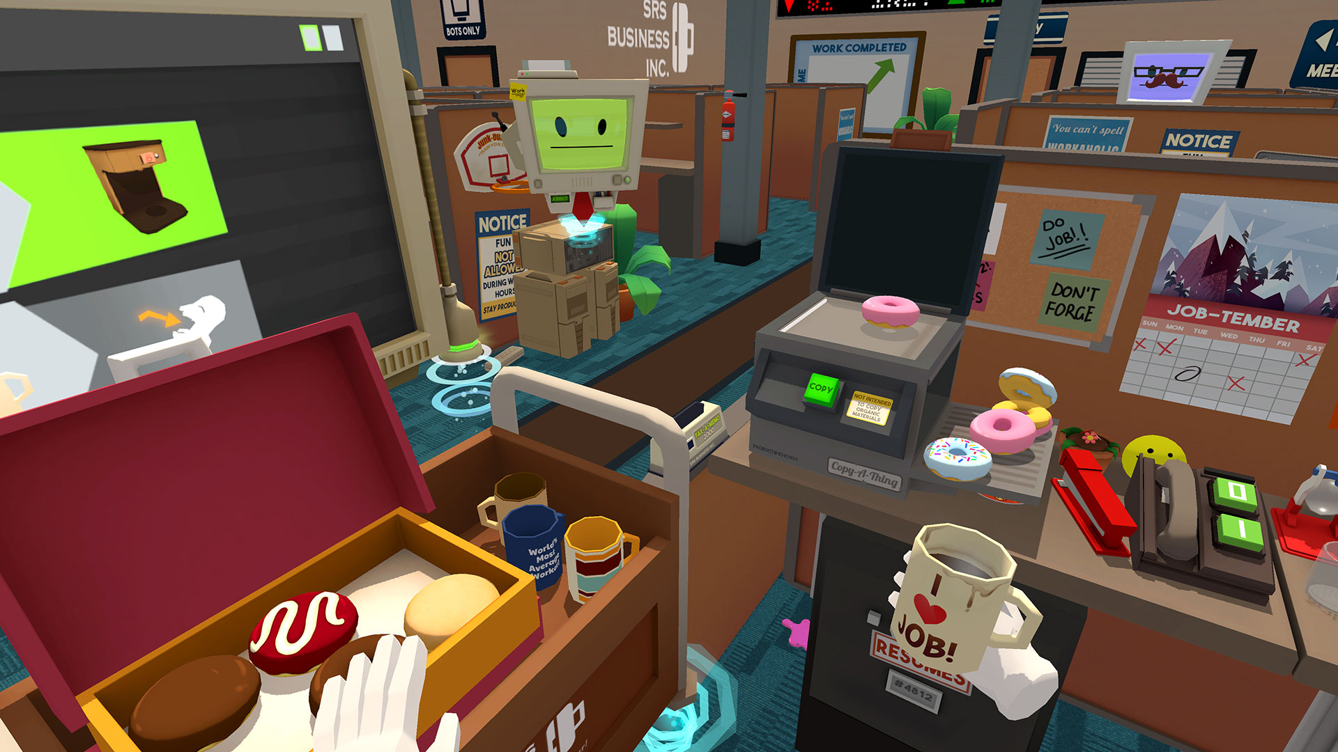 how to play job simulator without vr